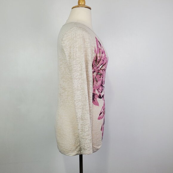 INC International Concepts Pullover Burnout Long Sleeve Top With Sequins NEW XL - Picture 8 of 15